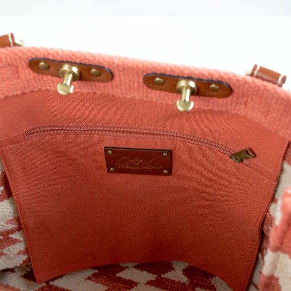 Patricia Nash Hand-Loom Cotton Weave Chennai Large Tote - Picture 11 of 12